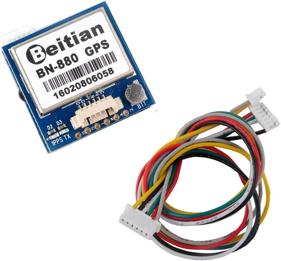 BN-880 GPS Module U8 with Flash HMC5883L Compass + GPS Active Antenna Support GPS Glonass Beidou Car Navigation for Arduino Raspberry Pi Aircraft Pixhawk APM Flight Controller