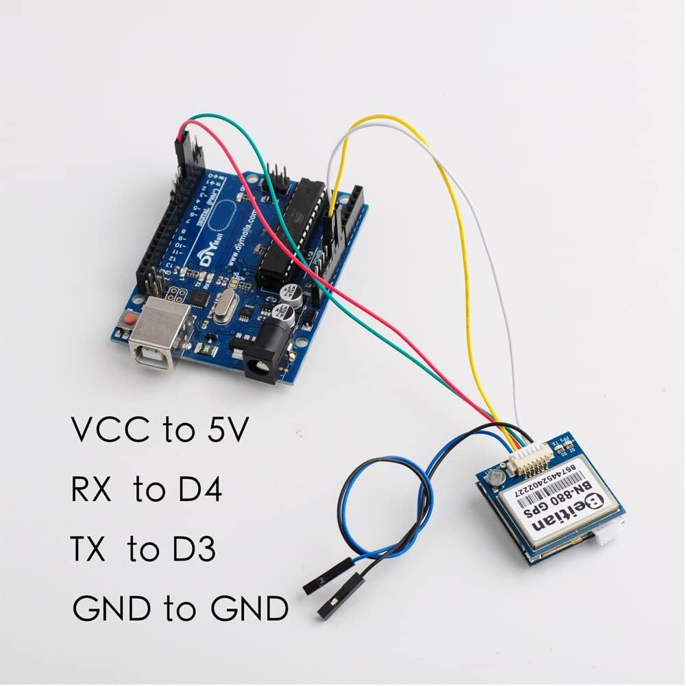BN-880 GPS Module U8 with Flash HMC5883L Compass + GPS Active Antenna Support GPS Glonass Beidou Car Navigation for Arduino Raspberry Pi Aircraft Pixhawk APM Flight Controller - 图片 7