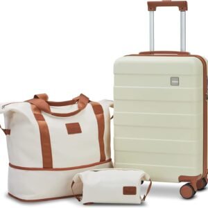 3 Pieces Set 20 Inch Lightweight Hard Shell Luggage Set TR003