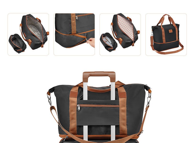 6 Pieces Set 18/20/24/28 INCH Carry On Luggage Set TR007 Plus with Cup Holder and USB Port - 图片 12